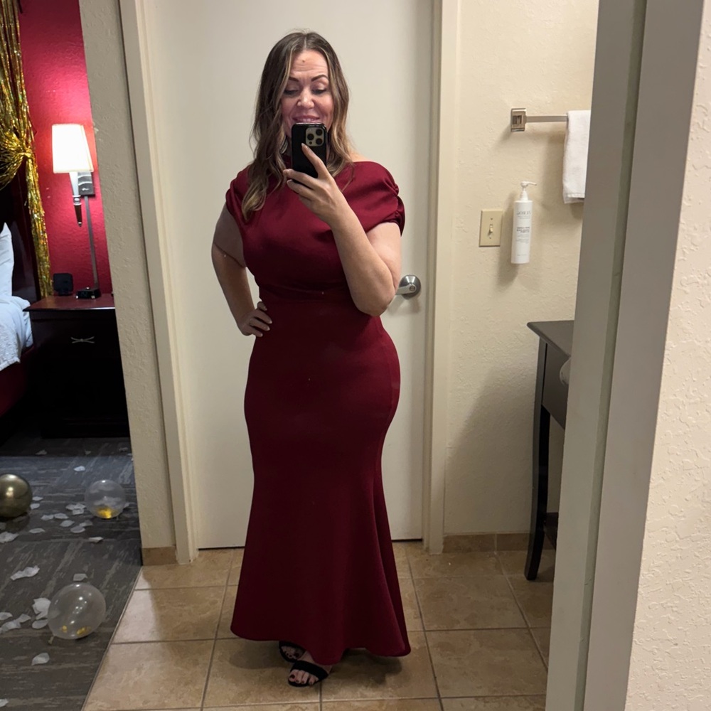 Elegant Red Evening Gown